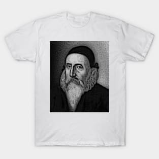 John Dee Black And White Portrait | John Dee Artwork 2 T-Shirt